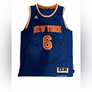 Adidas Blue New York Basketball Jersey